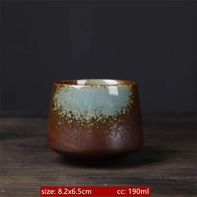 Керамична чаша за чай в японски стил Ретро Master Cup Преносими лични единични чаши Традиционен сервиз за чай Аксесоари Инфузер за чай