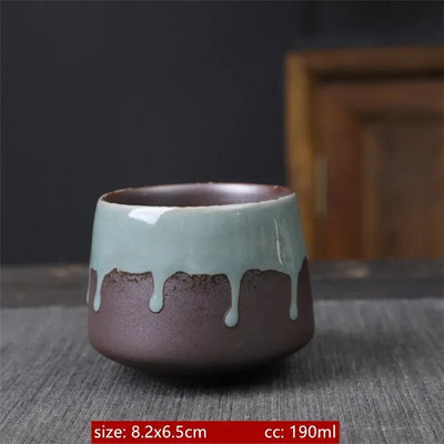 Керамична чаша за чай в японски стил Ретро Master Cup Преносими лични единични чаши Традиционен сервиз за чай Аксесоари Инфузер за чай