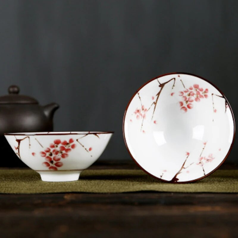 90 ml 1 kom Plavo-bijele porculanske šalice za čaj Keramička šalica za kavu Šalice za espresso Japanska ručno oslikana šalica za čaj Keramika Kung Fu Čaj