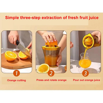 Φορητός αποχυμωτής φρούτων πορτοκαλί εσπεριδοειδών Εγχειρίδιο Fruit Squeezer Machine Εργαλειομηχανή Lemon Juicer Hand Rotation Press Εργαλείο οικιακής κουζίνας