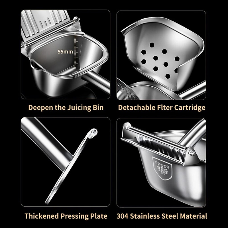 Ručni sokovnik za citruse od nehrđajućeg čelika Ručni cijedilac za naranče Sokovnik za limun i voće Preša Stroj Kuhinjski bar Voćni alati Pribor