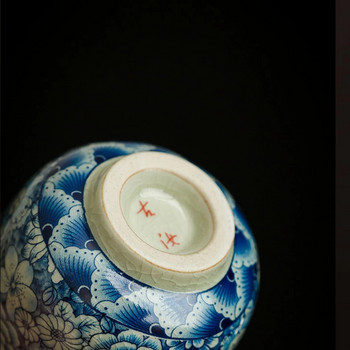 2 τεμ/παρτίδα Full Flowers Κεραμικό άνοιγμα Κινεζικό Κύπελλο Αντίκες κεραμική Όμορφα φλιτζάνια Σετ φλιτζάνι τσαγιού Κούπες για την τελετή τσαγιού