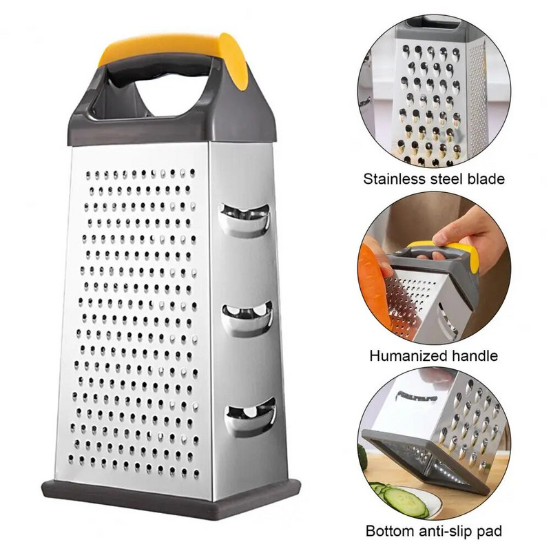 Ribelica Praktično četverostrano ribanje u kutiji Prikladan višenamjenski rezač povrća Kuhinjski dodaci otporni na hrđu