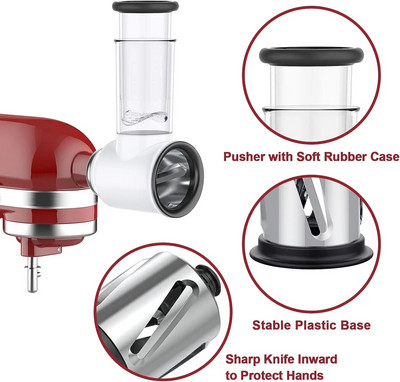 novi 2024. nastavak za rezanje/sjeckalicu za KitchenAid samostojeće miješalice kao dodatak za sjeckalicu za povrće-Aparat za salatu Kuhinjski mlin za meso