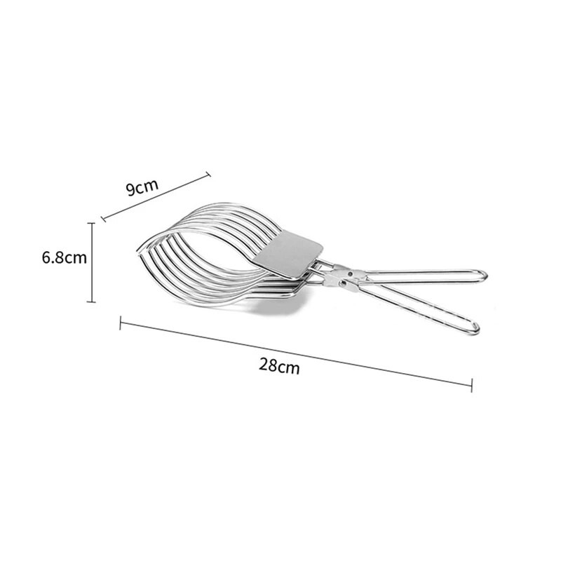 2 KOMADA Kvačica za rezanje od nehrđajućeg čelika Klješta za meso Cjepač za šunku Hrenovke Cjepač za šunku Klješta za kruh Kliješta za rezanje povrća i voća