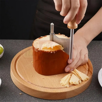 Αρχική κουζίνα Εργαλεία ψησίματος Ξύλινος δίσκος Ξύστρα κέικ τυριού Slicer Εγχειρίδιο περιστροφικής κοπής Διακόσμηση ψωμιού Ξύστρα τσιπ σοκολάτας