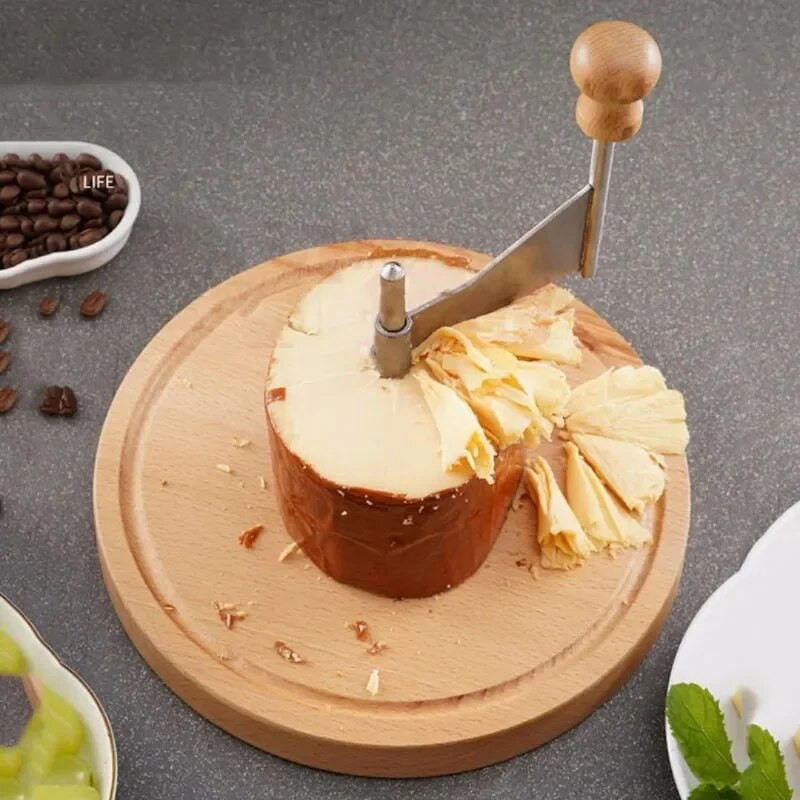Kućna kuhinja Alati za pečenje Drveni disk Strugač za kolače od sira Rezač Ručni rotacijski uređaj za rezanje Ukrašavanje kruha Strugač za komadiće čokolade