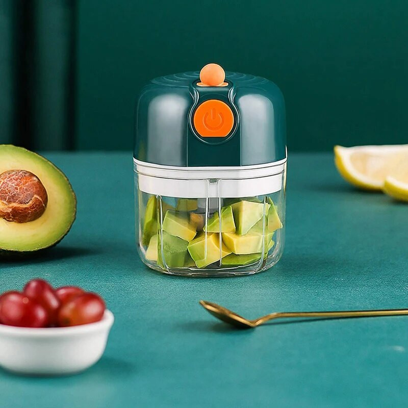 Minőségi elektromos mini aprító, újratölthető fokhagymagép vezeték nélküli gyümölcs kisdaráló konyhai darálás chili hagymás zöldséghez