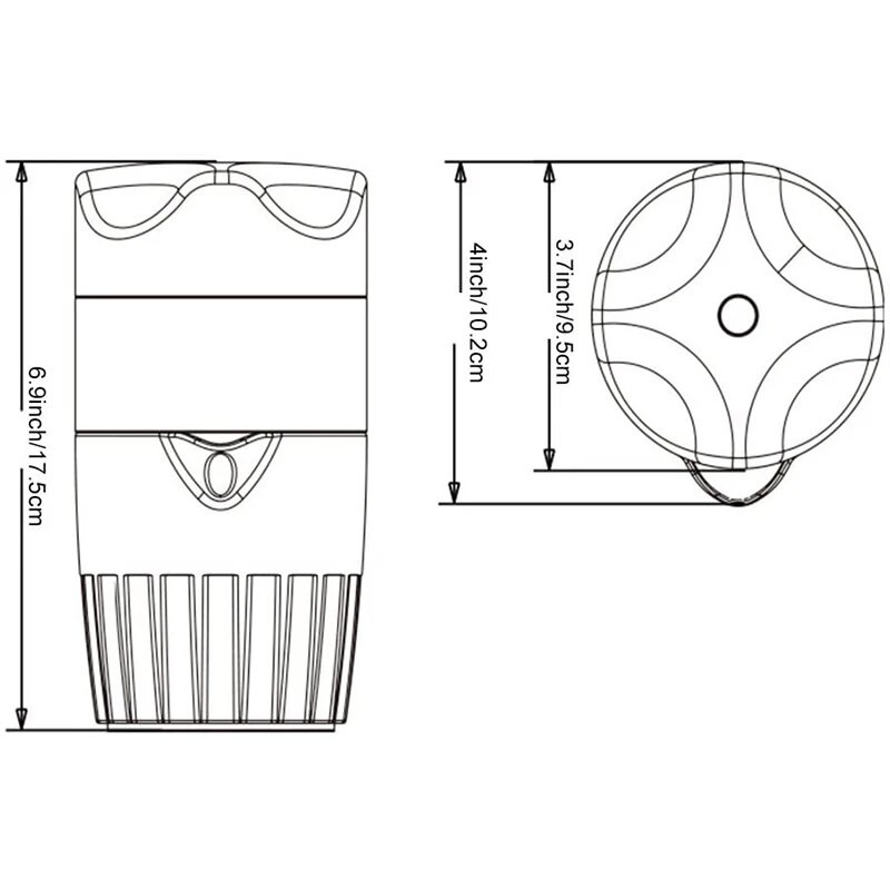 EHEH Ručni sokovnik Citrus Naranča Cjedilo Prijenosni Ručni rotirajući poklopac Press Razvrtač za Limun Limeta Grejp Kuhinjski pribor