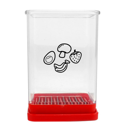 Brzi rezač za čaše s pločicom za guranje Višenamjenski učinkoviti čašica za rezanje voća Kompaktni rezač za jagode Šalica za rezanje za kuhinju