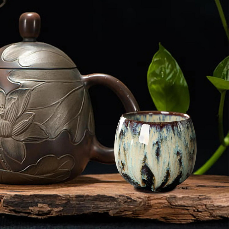 Kiln Change Japanska šalica 110 ml Kung fu šalica za kavu za uredski kućni latte