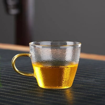 100 ml čekić staklo s ručkom otporna na toplinu šalica zadebljana šalica za čaj kućni kung fu šalica za čaj set za čaj šalica za čaj zdjela za čaj