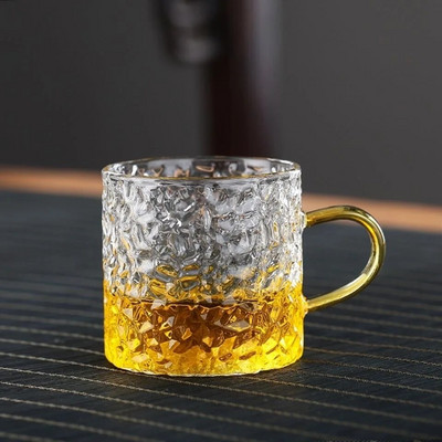 100 ml čekić staklo s ručkom otporna na toplinu šalica zadebljana šalica za čaj kućni kung fu šalica za čaj set za čaj šalica za čaj zdjela za čaj