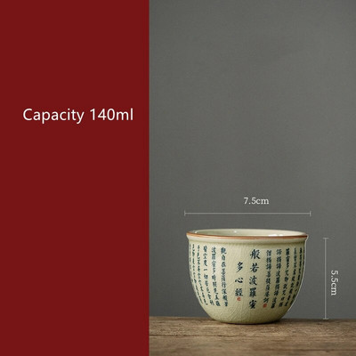 Prajna Paramita Szív Szútra kínai kerámia csészék