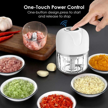 100 мл мини електрическа машина за изстискване на чесън за храна и зеленчуци Месомелачка Машина за смачкване на месо Чесън Артефакт