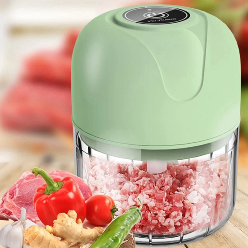 100 ml Mini električna sjeckalica za češnjak, hrana, povrće, cijedilica, mlin za meso, stroj za gnječenje mesa, češnjak Artefact