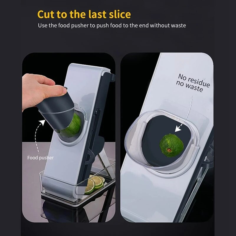 Safe Slice Mandoline rezač za kuhinju, rezač povrća i sjeckalica, narezak hrane s podesivom oštricom