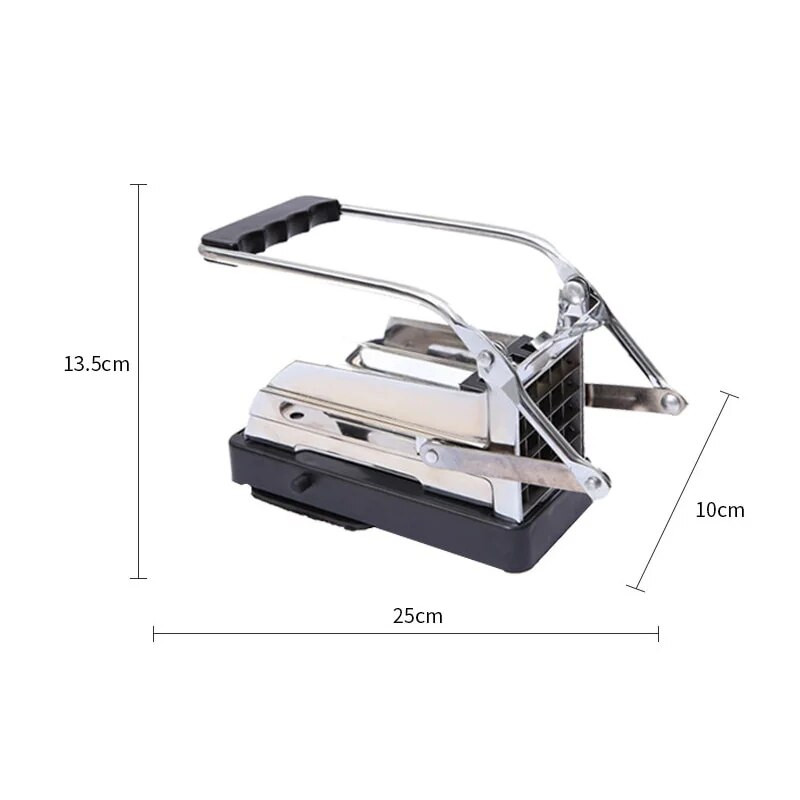 Csúszásmentes burgonyavágó gép hasábburgonya vágása Legjobb ár-érték arányú rozsdamentes acél otthoni használatra burgonyaszeletelő uborka konyhai kütyük