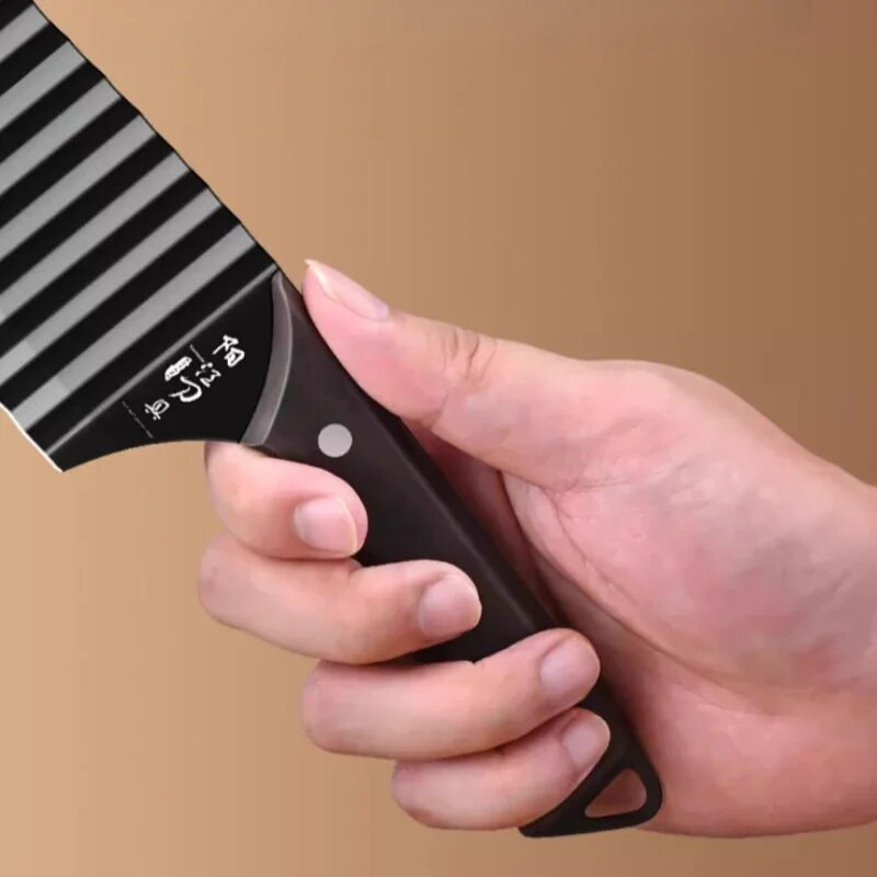 „Wolf Tooth“ bulvių peilis specialus peilis, melionų ir vaisių bangų bangavimo peilis, virtuvės daržovių pjaustymo peilis iš nerūdijančio plieno TB9195