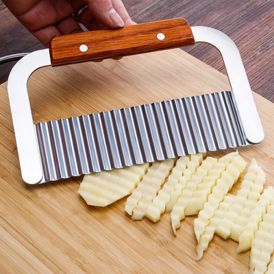 Вълчи зъб нож за картофи сладък картоф нож за нарязване на цветя кухненски нож за рязане на картофи вълна нож решетка за картофи инструменти за нарязване кухненски джаджи
