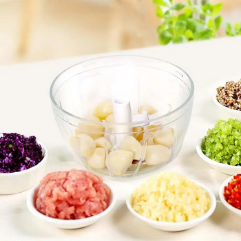 Εγχειρίδιο Food Chopper Επεξεργαστής Τροφίμων Vegetable Fruits Meat Cutter Shredder Garlic Onion Chopper Gadgets for Men Gadgets κουζίνας