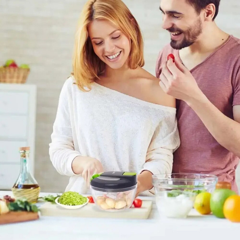 Ručna sjeckalica za hranu Kuhinjski procesor Povrće Voće Sjeckalica za meso Češnjak Sjeckalica za luk Naprave za muškarce Kuhinjski dodaci