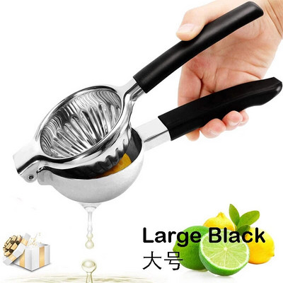 Ručni cijedilac limuna od nehrđajućeg čelika Sokovnik za citruse Cjedilnik limete Kuhinjski barski alat - bakrena/zlatna/srebrna boja