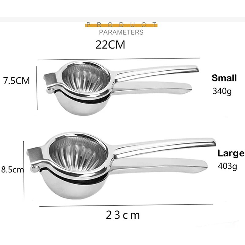 Ručni cijedilac limuna od nehrđajućeg čelika Sokovnik za citruse Cjedilnik limete Kuhinjski barski alat - bakrena/zlatna/srebrna boja