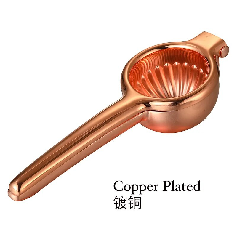 Ručni cijedilac limuna od nehrđajućeg čelika Sokovnik za citruse Cjedilnik limete Kuhinjski barski alat - bakrena/zlatna/srebrna boja