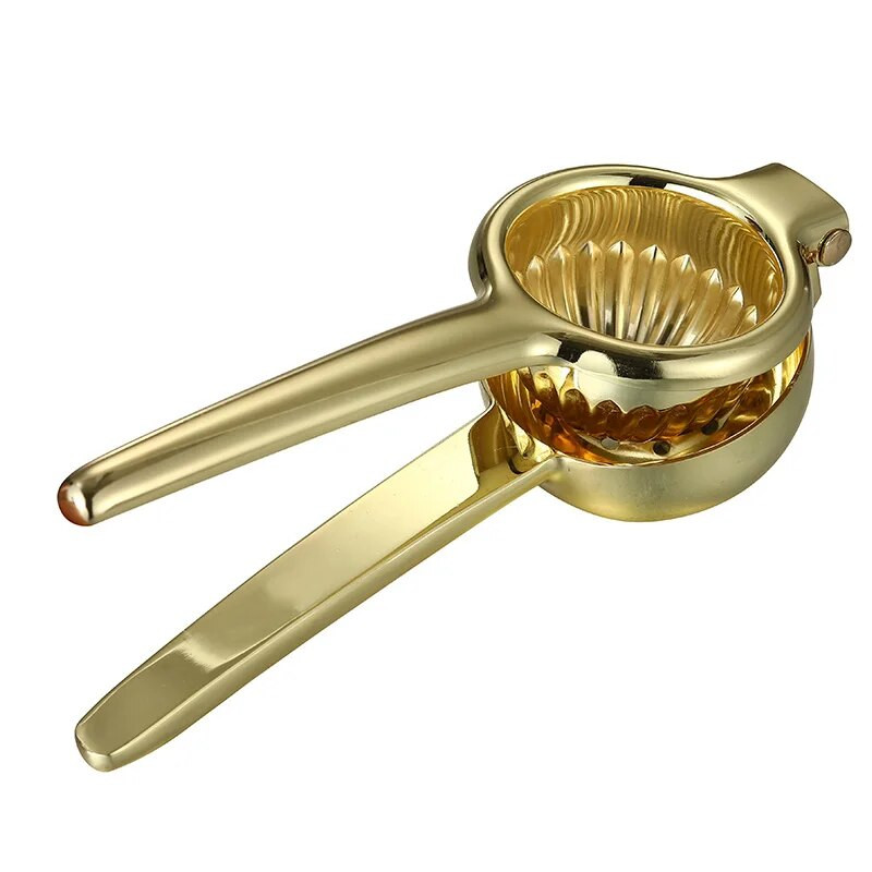 Ručni cijedilac limuna od nehrđajućeg čelika Sokovnik za citruse Cjedilnik limete Kuhinjski barski alat - bakrena/zlatna/srebrna boja
