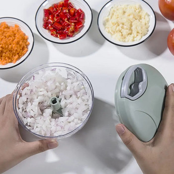 500/900ML Εγχειρίδιο κόφτη σκόρδου Rotate Vegetable Cutter Chopper Slicer Φρούτα Σκόρδο Θραυστήρα Κουζίνα Gadget Blender Μύλοι κρέατος