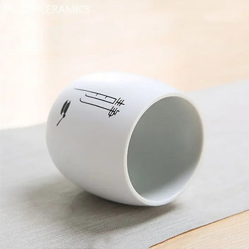Японска керамична чаша за чай Customize Zen Sample Porcelain Teacup Portable Personal Single Cup Tea Set Accessories Master Cup 140ml
