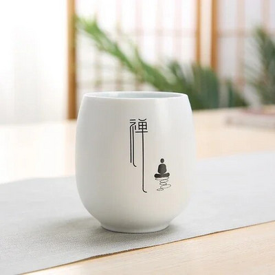 Japanska keramička šalica za čaj Prilagodite Zen uzorke Porculanska šalica za čaj Prijenosna osobna jedna šalica Set za čaj Dodatna oprema Master Cup 140 ml
