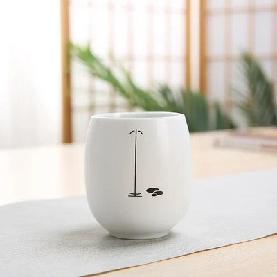 Japanska keramička šalica za čaj Prilagodite Zen uzorke Porculanska šalica za čaj Prijenosna osobna jedna šalica Set za čaj Dodatna oprema Master Cup 140 ml