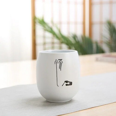 Japanska keramička šalica za čaj Prilagodite Zen uzorke Porculanska šalica za čaj Prijenosna osobna jedna šalica Set za čaj Dodatna oprema Master Cup 140 ml