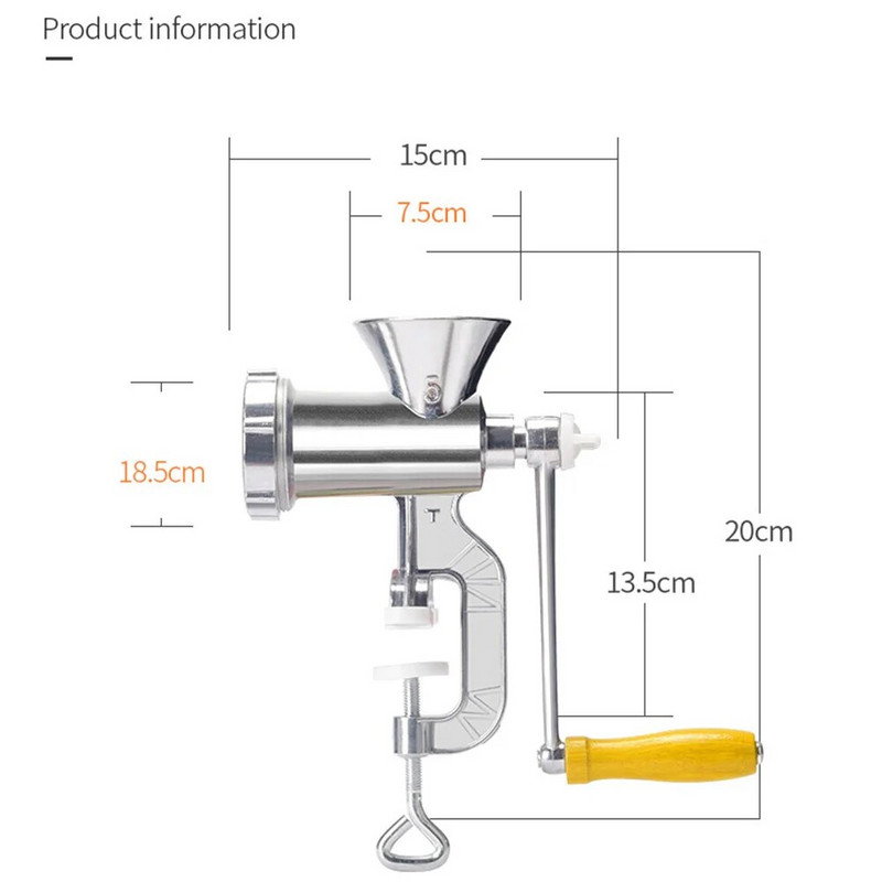 Višenamjenski ručni mlin za izradu Alati za kuhanje Prijenosni stroj za mljevenje mesa Ručna ručica Pribor Kuhinjski pribor