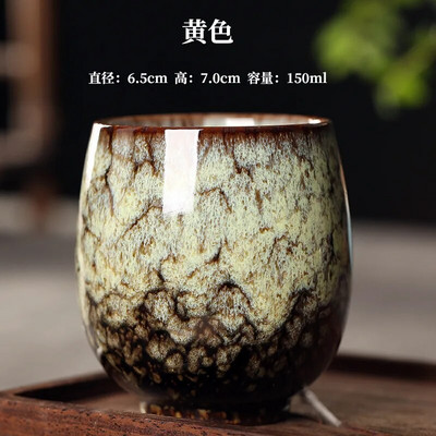 Pigmentált kerámia teáscsészék, japán stílusú teásedény, teáscsésze, I167, 150 ml