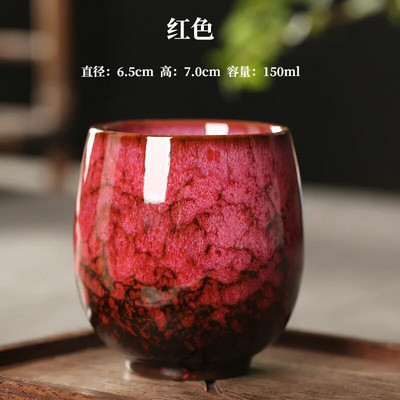 Pigmentált kerámia teáscsészék, japán stílusú teásedény, teáscsésze, I167, 150 ml