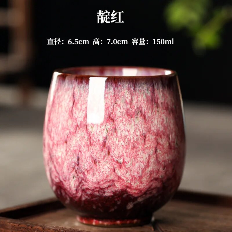 Pigmentált kerámia teáscsészék, japán stílusú teásedény, teáscsésze, I167, 150 ml