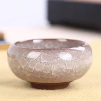 Jégrepedezett mázmintás lila agyag teáscsésze japán kis teáscsésze kerámia kungfu teaeszközök zamatos mini virágcserép 1 DB LE238