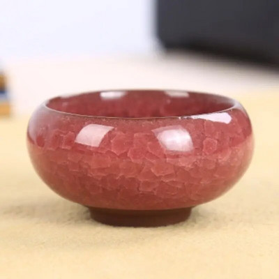 Jégrepedezett mázmintás lila agyag teáscsésze japán kis teáscsésze kerámia kungfu teaeszközök zamatos mini virágcserép 1 DB LE238