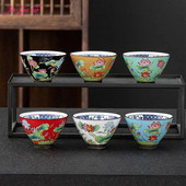 JIA GUI LUO-Keramičke šalice za čaj, Tazas De Ceramica, Šalice za kavu, Kineska šalica za čaj, Kiln Change Tea Cup, I118, 70 ml