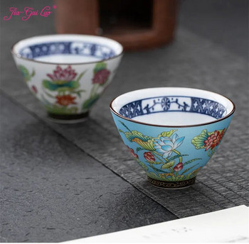 JIA GUI LUO-Керамични чаши за чай, Tazas De Ceramica, Чаши за кафе, Китайска чаша за чай, Чаша за чай за смяна на пещ, I118, 70 ml