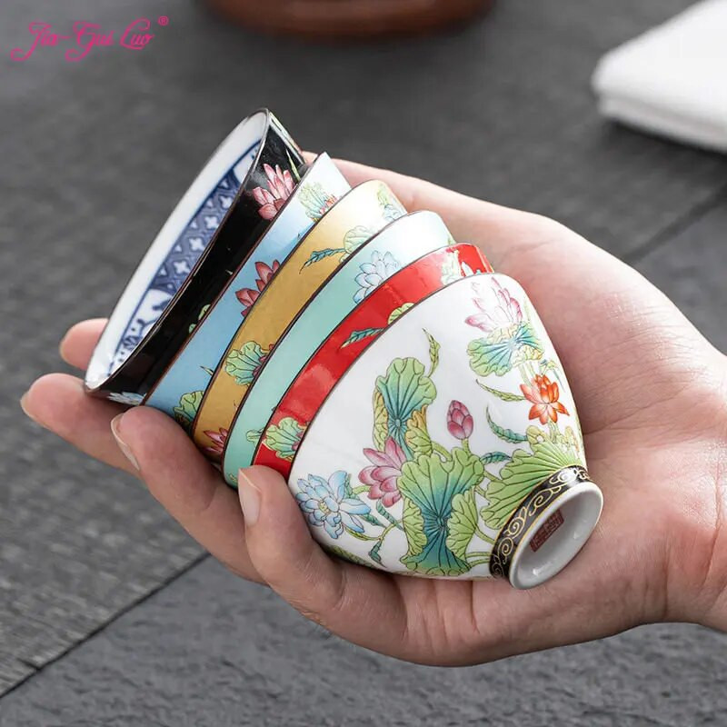 JIA GUI LUO-Keramičke šalice za čaj, Tazas De Ceramica, Šalice za kavu, Kineska šalica za čaj, Kiln Change Tea Cup, I118, 70 ml