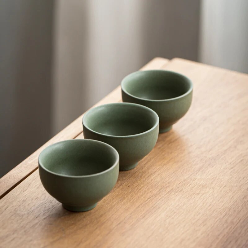 1 buc. ceașcă de ceai din ceramică japoneză din ceramică lucrată manual bol de ceai ceașcă de meditație de călătorie ceașcă maestru rafinată set de ceai de uz casnic 70 ml