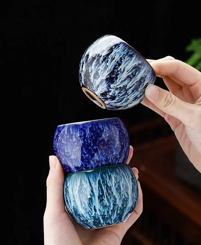 Keramičke šalice za čaj JIA GUI LUO, Tazas De Ceramica, šalice za kavu, kineska šalica za čaj, šalica za čaj Kiln Change, I115, 130 ml