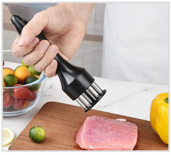 Професионална игла за омекотяване на месо Кухненски инструменти от неръждаема стомана Аксесоари за готвене Игла за омекотяване на пържоли Разбивач на ребра
