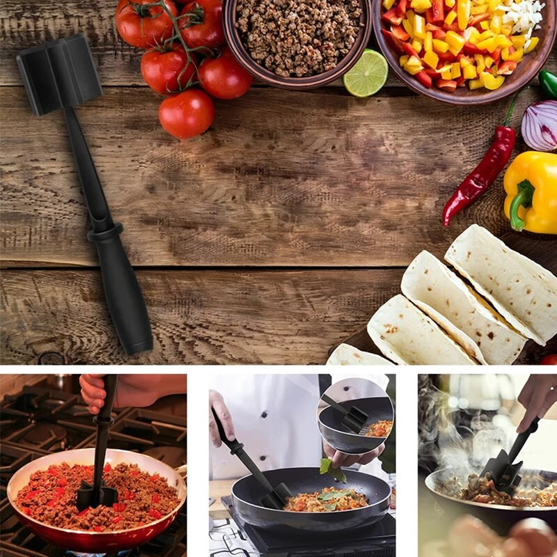 Virtuvės mėsos smulkintuvas maltos jautienos trintuvo maišymo, malimo ir smulkinimo mentele Mėsos grandiklis mėsai malti