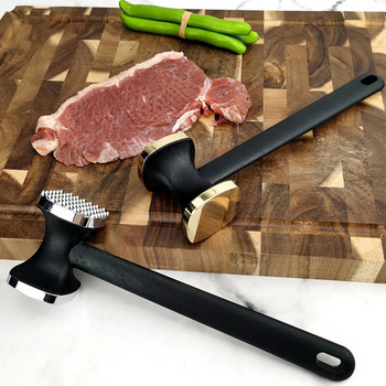 Steak Hammer Mallet Διπλής Όψης Κράμα Ψευδάργυρου Meat Tenderizer Meat Pounder Μεγιστοποιεί τη γεύση του φαγητού Meat Hammer Steak Meat Cooking