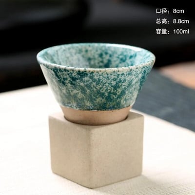 1kom 90 ml Japanska šalica za sake Latte Mini šalica Šalica za čaj INS Keramički kreativni lijevak Izvrsna šalica za kavu Šalica za čaj od grube keramike